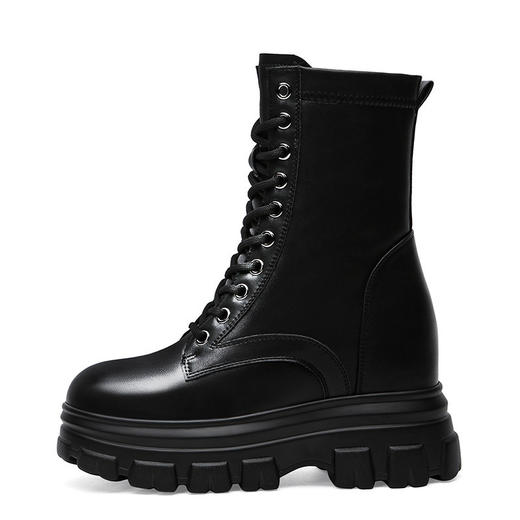 【服饰鞋包】-莱卡金顿内增高马丁靴女英伦风短靴 商品图4