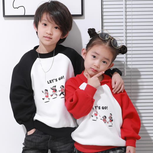 龙之涵新冬中大童加绒夹棉卫衣卫裤防风衣防风裤【专用】 商品图3