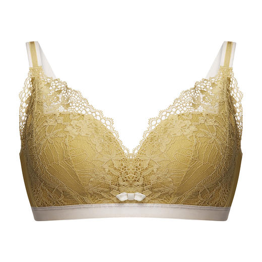 爱帝女士花卉底包边蕾丝文胸B杯型 商品图4