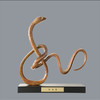 宇达青铜摆件 十二生肖蛇《和为贵》家居 手工艺品 装饰摆件  高38cm 商品缩略图0