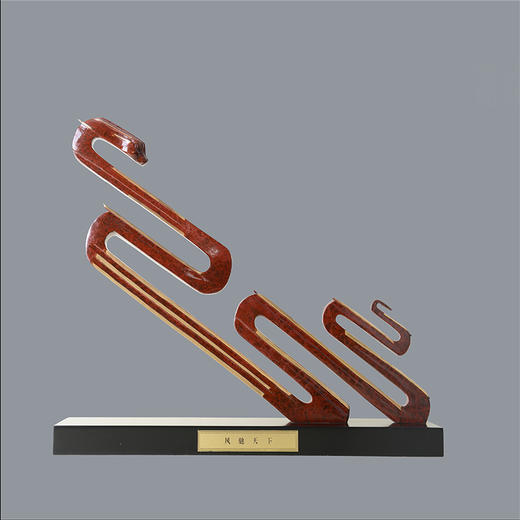 宇达青铜摆件 十二生肖蛇《风驰天下》家居 手工艺品 装饰摆件  高37cm 商品图0