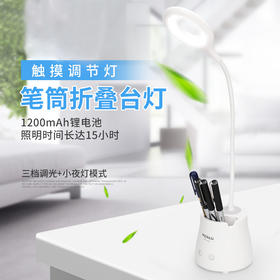 学生护眼usb充电小台灯充插两用卧室ins少女书桌夜市摆摊折叠迷你