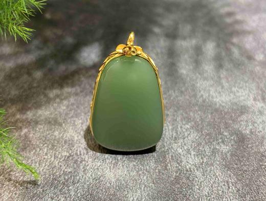 【御珠宫坊】金镶碧玉吊坠 商品图1