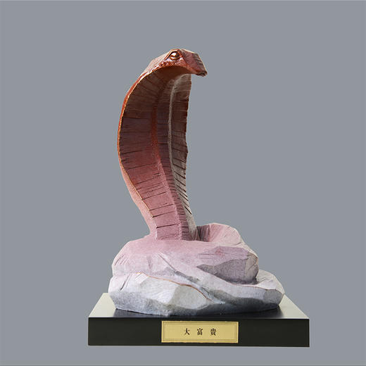 宇达青铜摆件 十二生肖蛇《大富贵》家居 手工艺品 装饰摆件  高33cm 商品图0