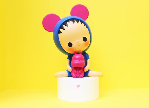 《小河马和小女孩》雕塑-黎贯宇 商品图0