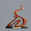 宇达青铜摆件 十二生肖蛇《舞动神州福瑞来》家居 手工艺品 装饰摆件  高49cm 商品缩略图0