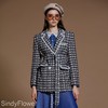 灰色千鸟格毛呢中性西装外套 商品缩略图4