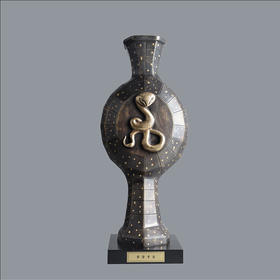 宇达青铜摆件 十二生肖蛇《岁岁平安》家居 手工艺品 装饰摆件  高50cm