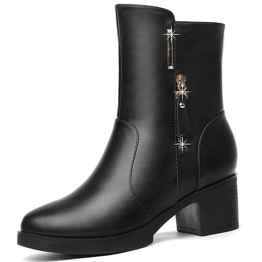 【服饰鞋包】-ann中筒马丁靴靴子女秋冬新款加绒女靴 商品图4