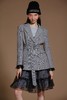 蝴蝶亮片绣花灰色收腰西装外套 商品缩略图4