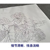 【有步骤】王震横幅工笔画白描底稿《霜君自此满衣香》芙蓉花篮初学者临摹花鸟线稿WZ07 商品缩略图4