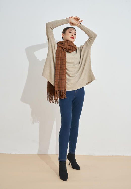 羊毛牛仔单层铅笔裤修身显瘦小脚牛仔29191 商品图1