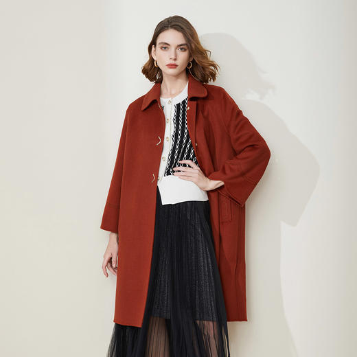 LH9A2斯尔丽瑟俪冬季新款气质优雅时尚中长大衣 商品图0