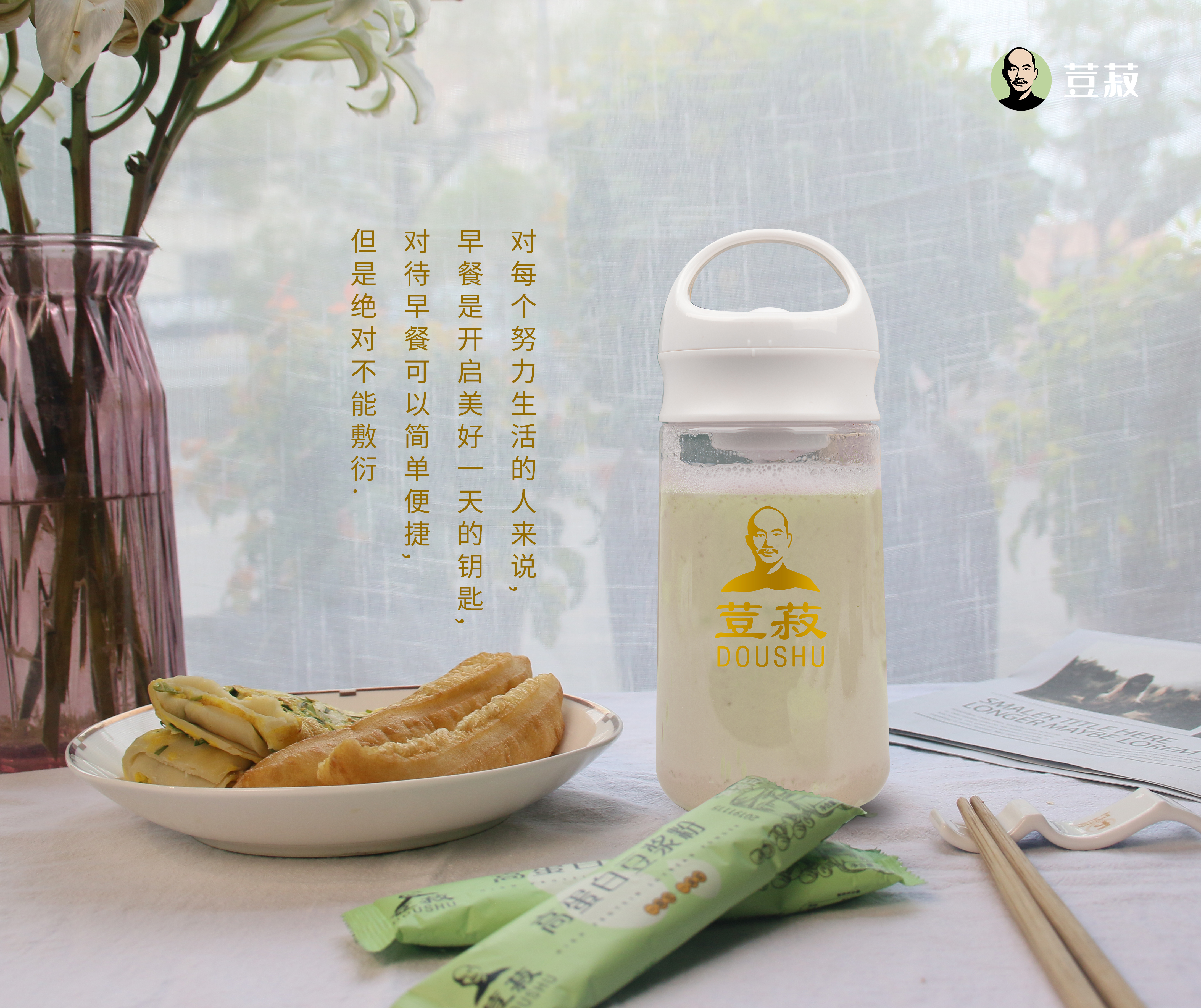 荳菽 高蛋白豆浆粉 每箱（25克/条x30条 净重750克）