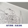 【有步骤】龚雪青工笔画白描底稿圆形小品《荷花翠鸟图》初学者临摹花鸟线稿XQ93 商品缩略图4