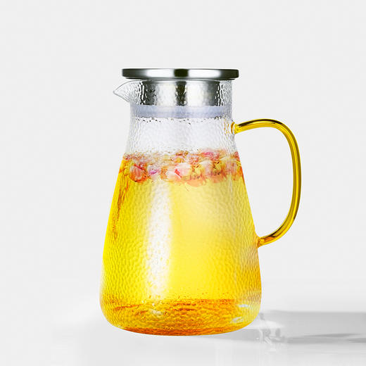 【耐热防爆，轻薄透亮】Pattern 锤目纹凉水壶1500ml 商品图3