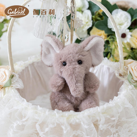 伽百利可爱小象公仔挂件书包包钥匙玩偶毛绒女孩生日礼物 商品图2