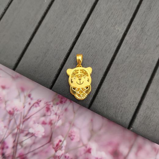 5G足金吊坠（老虎）,2.7克,工费:25元/克 商品图2