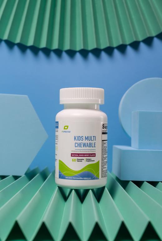 【儿童复合每日维生素+矿物质咀嚼片】Kids Multi 60片儿童喜爱樱桃味 25种微量营养 儿童复合营养 Purecise倍赛思 商品图9
