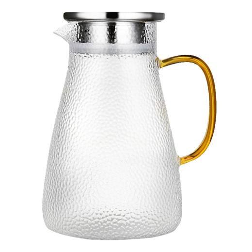 【耐热防爆，轻薄透亮】Pattern 锤目纹凉水壶1500ml 商品图0