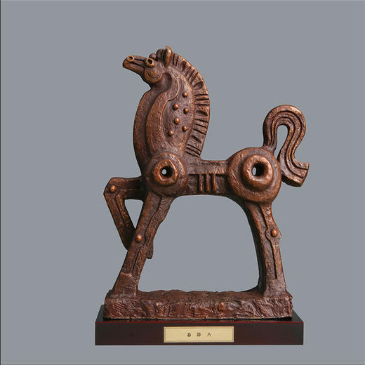 宇达青铜摆件 十二生肖马《奋蹄马》创意装饰 家居工艺摆件   高35cm 商品图0