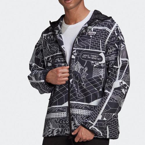 Adidas/阿迪达斯 三叶草 MULTICOLOR WB 男款 易烊千玺同款 时尚休闲 春季运动外套GN3333 商品图3