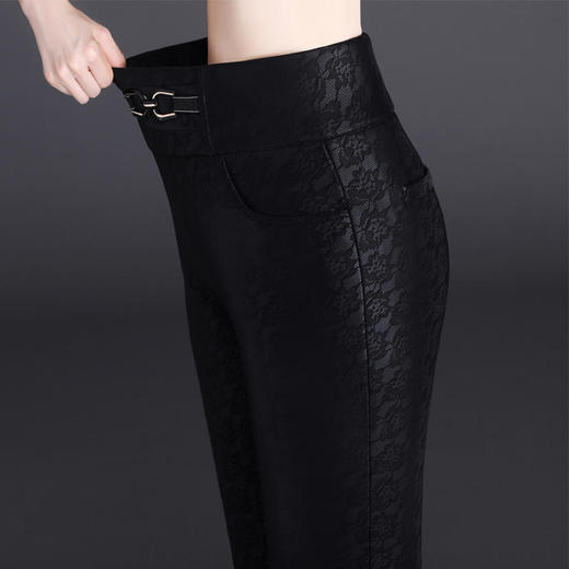NSM6267 2021新款秋冬保暖蕾丝裤子女弹力打底裤女外穿 商品图3