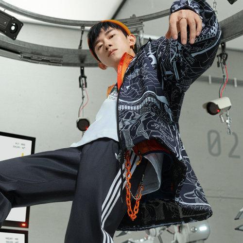 Adidas/阿迪达斯 三叶草 MULTICOLOR WB 男款 易烊千玺同款 时尚休闲 春季运动外套GN3333 商品图1