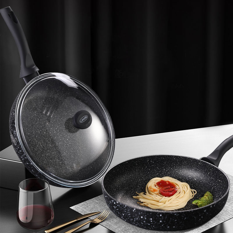 欧洲品质六层不沾黑科技搪瓷不粘煎炒锅