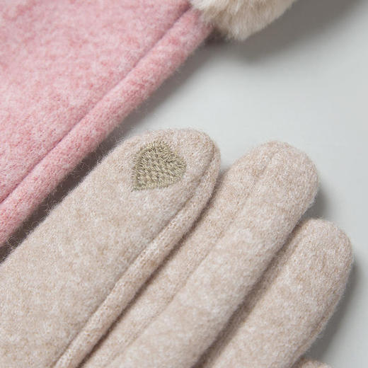 【冬天不怕冷】雾敦堡WODONBLE仿羊绒抗风手套指尖触屏仿羊毛材质内胆加绒升级加厚立体剪裁修饰手型更舒适 商品图3