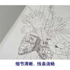 【有步骤】龚雪青工笔画白描底稿《花溢清香》荷花螳螂图初学者临摹花鸟线稿XQ81 商品缩略图4