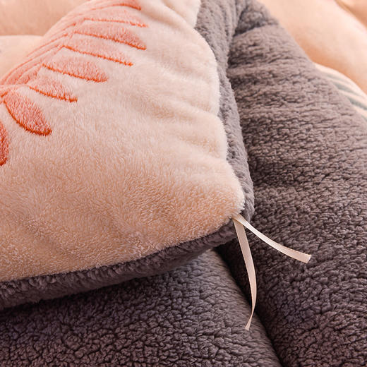 【床上用品】新款雪花绒冬被加厚羊羔绒冬被印花保暖单双人 商品图2