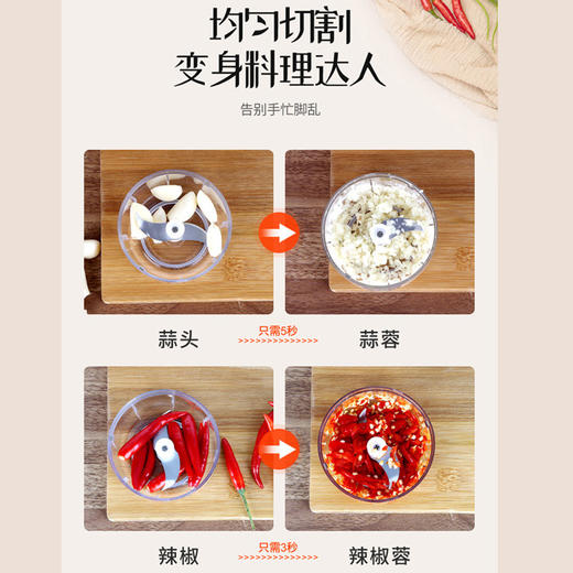 艾贝丽 | USB充电蒜蓉机SR01小家电 商品图4