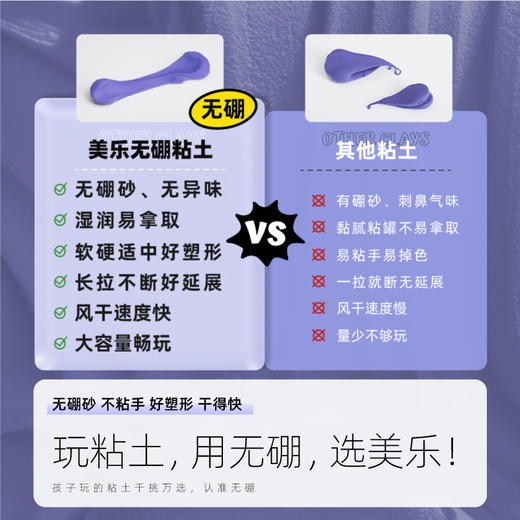 joanmiro美乐得力儿童超轻粘土无硼彩泥橡皮泥太空幼儿园手工diy轻黏土材料包 商品图5