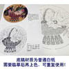 【有步骤】龚雪青工笔画白描底稿圆形小品《花篮图》初学者临摹花鸟线稿XQ80 商品缩略图3