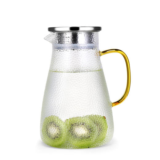 【耐热防爆，轻薄透亮】Pattern 锤目纹凉水壶1500ml 商品图2