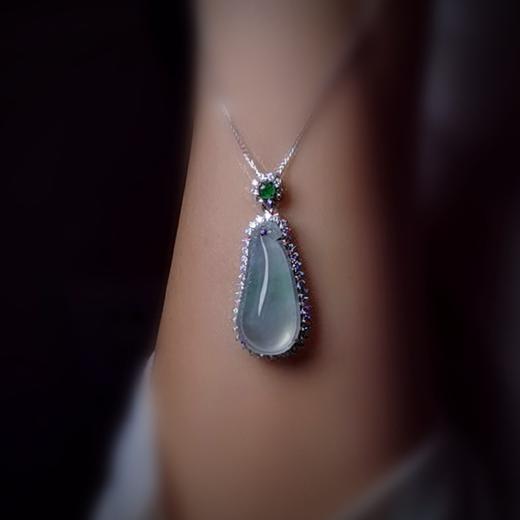 翡翠挂件18k金镶嵌福瓜 商品图5