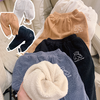 （现货）常宝妈自制：小熊刺绣过冬棉裤 双面加绒加厚，表面颗粒绒，内里羊羔绒，双倍绒双倍温暖！ 商品缩略图0