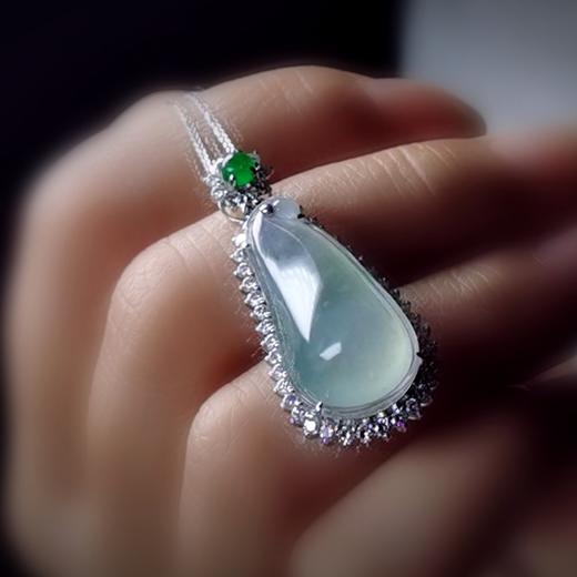 翡翠挂件18k金镶嵌福瓜 商品图8