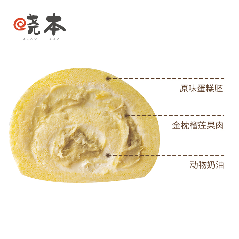 必吃招牌 | 新鲜榴莲卷（4片）