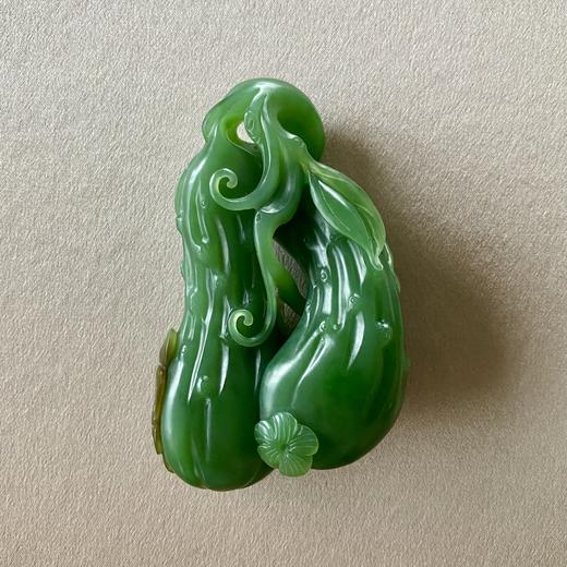 和田玉（碧玉）挂件--瓜瓞绵绵80.15g 商品图1