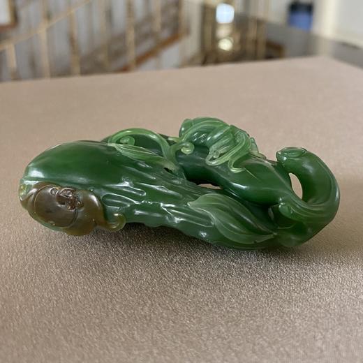 和田玉（碧玉）挂件--瓜瓞绵绵80.15g 商品图4