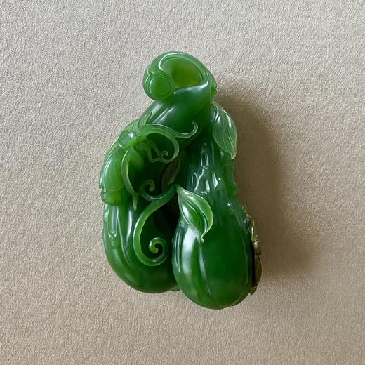 和田玉（碧玉）挂件--瓜瓞绵绵80.15g 商品图0