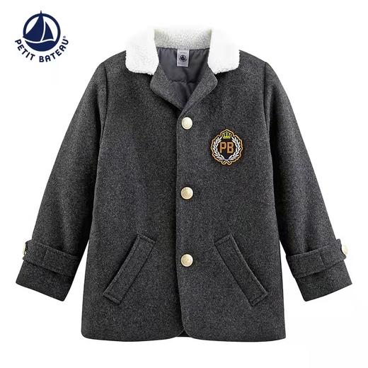 天空之城-Petit Bateau-男童夹棉羊毛大衣 商品图0