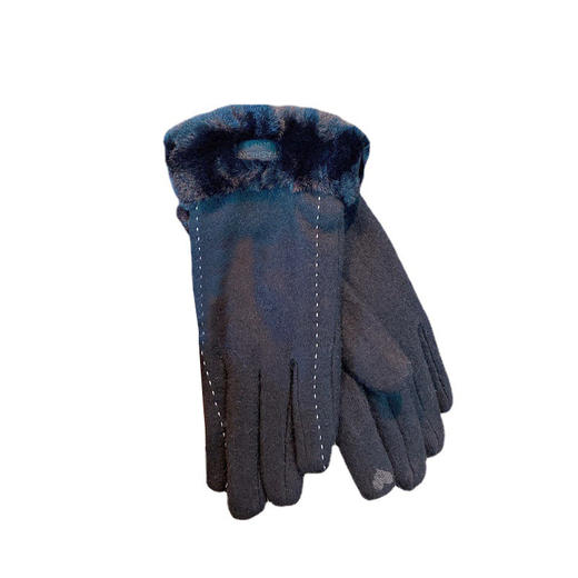 【优雅加绒保暖手套】秋冬可触屏保暖加绒五指手套 时尚设计感户外保暖 商品图4