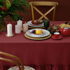 圣诞洋红萝莉桌布复古红色美式餐桌布 商品缩略图1