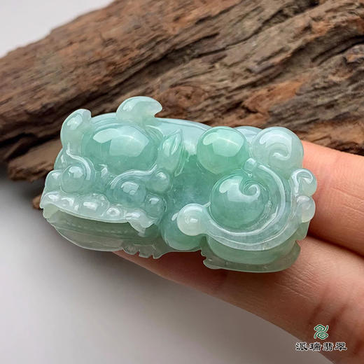 派瑞翡翠 翡翠挂件 糯种 绿色 商品图2