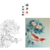 【有步骤、大彩图】郑玲玲工笔画白描底稿《醉清梦》芙蓉鲤鱼初学者临摹花鸟线稿ZL33 商品缩略图0