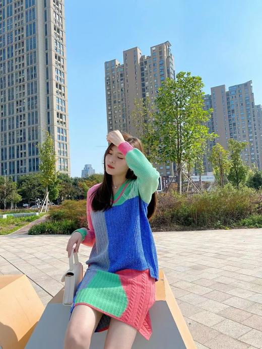 V领镂空羊绒女衫 商品图0