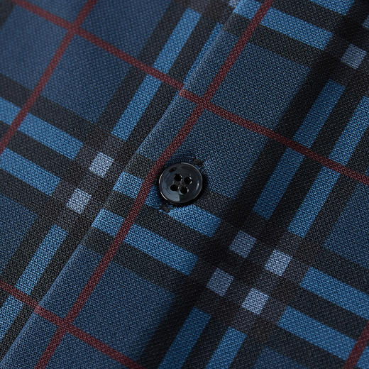 【加绒加厚】罗蒙男装保暖衬衫男士商务休闲百搭爸爸装格纹衬衣男 商品图8